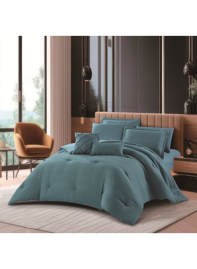 HOURS luxury summer bedspread with fixed filling,Queen, 4 pieces - Image 1